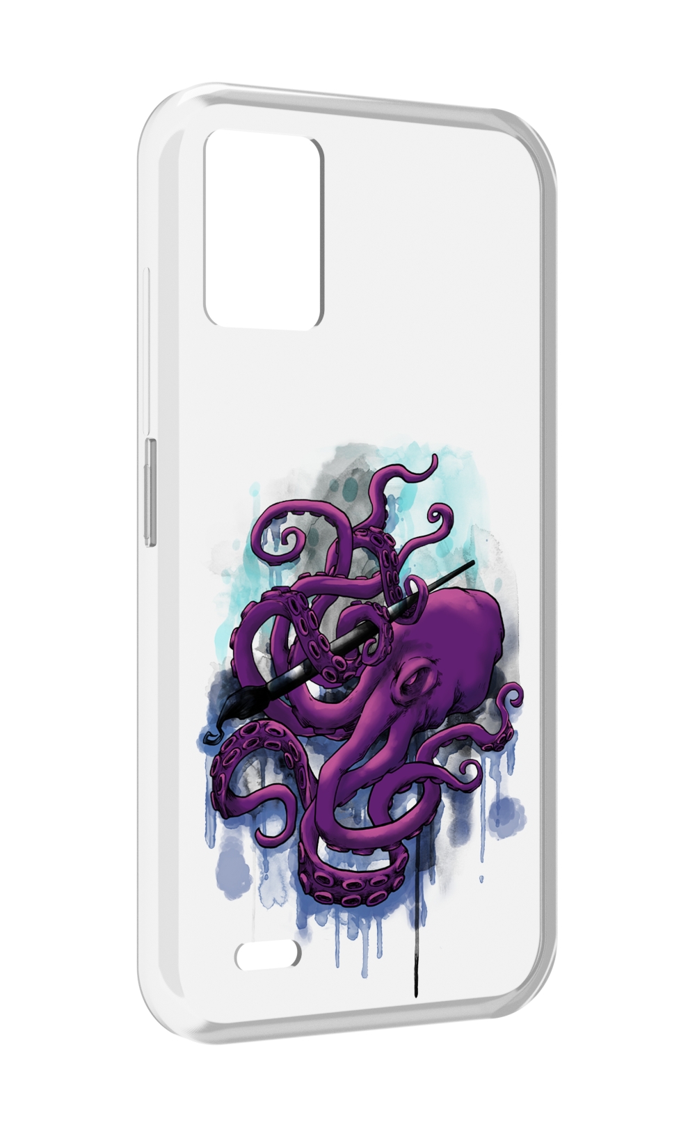

Чехол MyPads фиолетовый осьминог для UMIDIGI Bison 1, Прозрачный, Tocco
