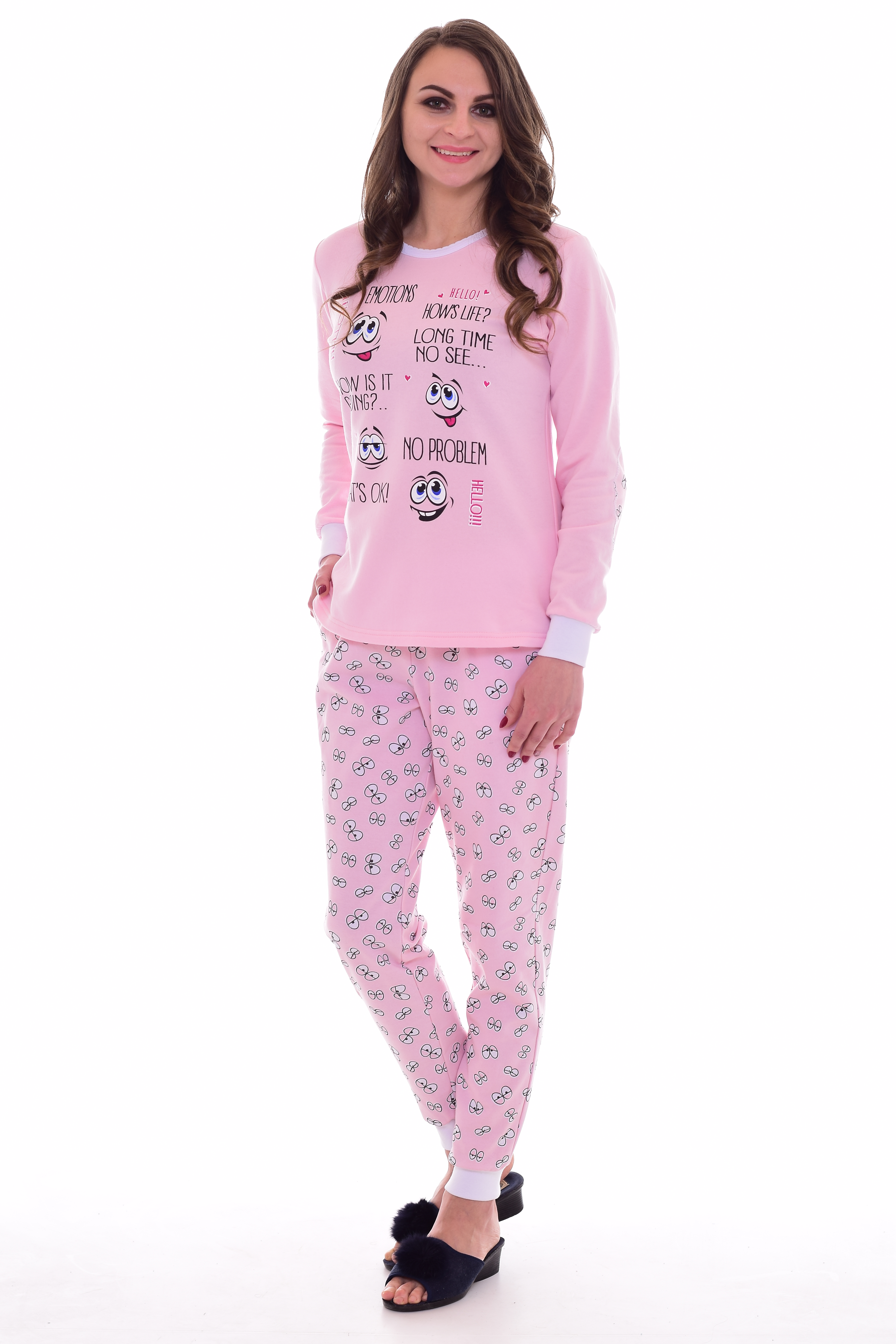 Пижама женская Новое кимоно 1-174 розовая 48 RU