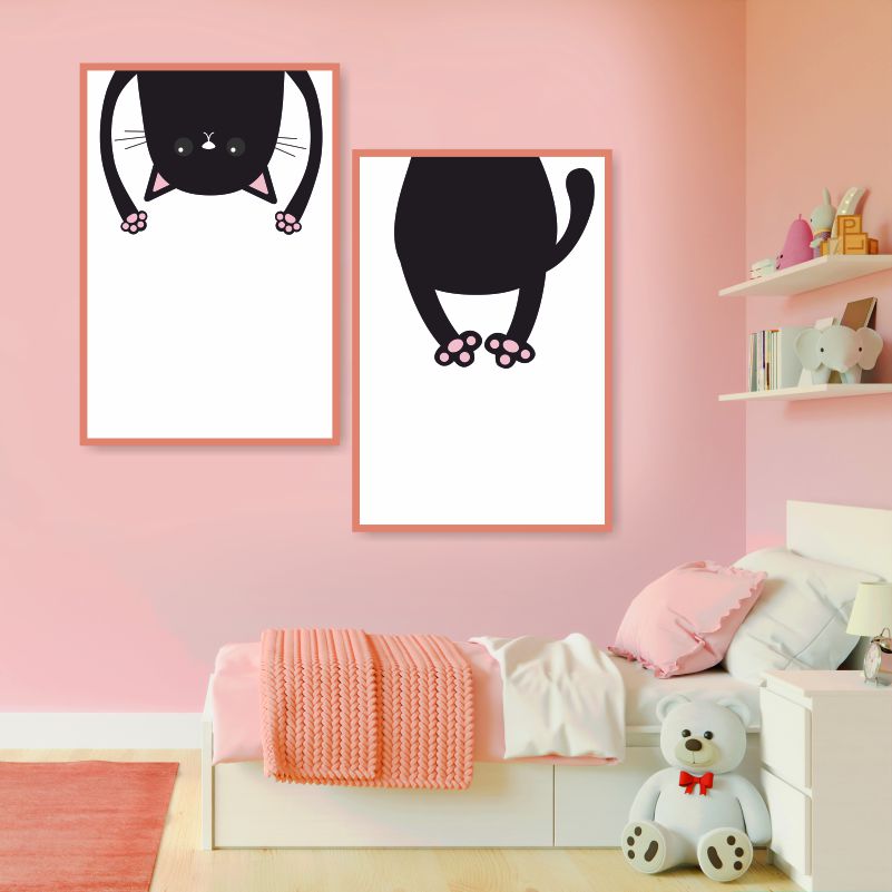 

Набор постеров ПолиЦентр из 2 шт на стену Потому что лапки: голова, хвост 30х40 см, Наборх2Потому-чтоЛапки-ГоловаХвостВертикальный