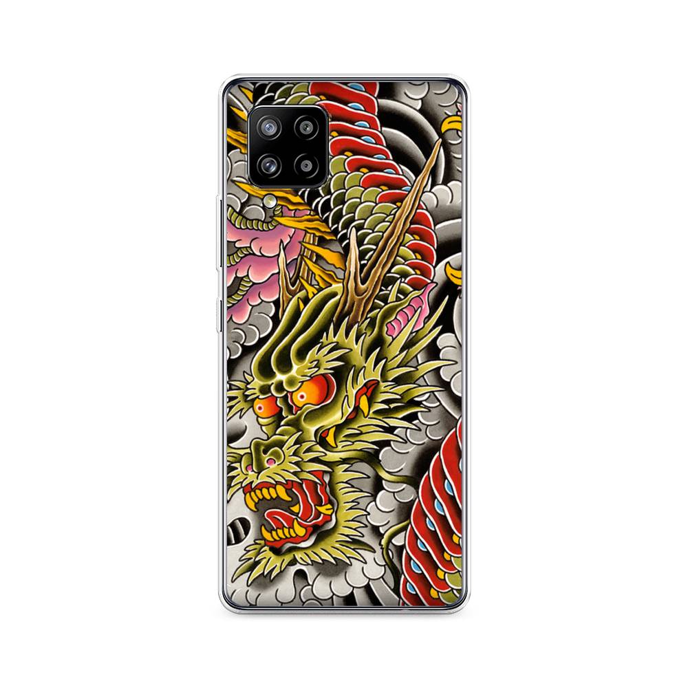 

Чехол на Samsung Galaxy A42 "Японский дракон", Желтый;розовый;красный, 2101750-4