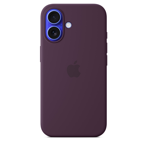 

Чехол Apple Silicone Case with MagSafe для iPhone 16 Plus Plum (MYYD3), Фиолетовый, Silicone Case with MagSafe
