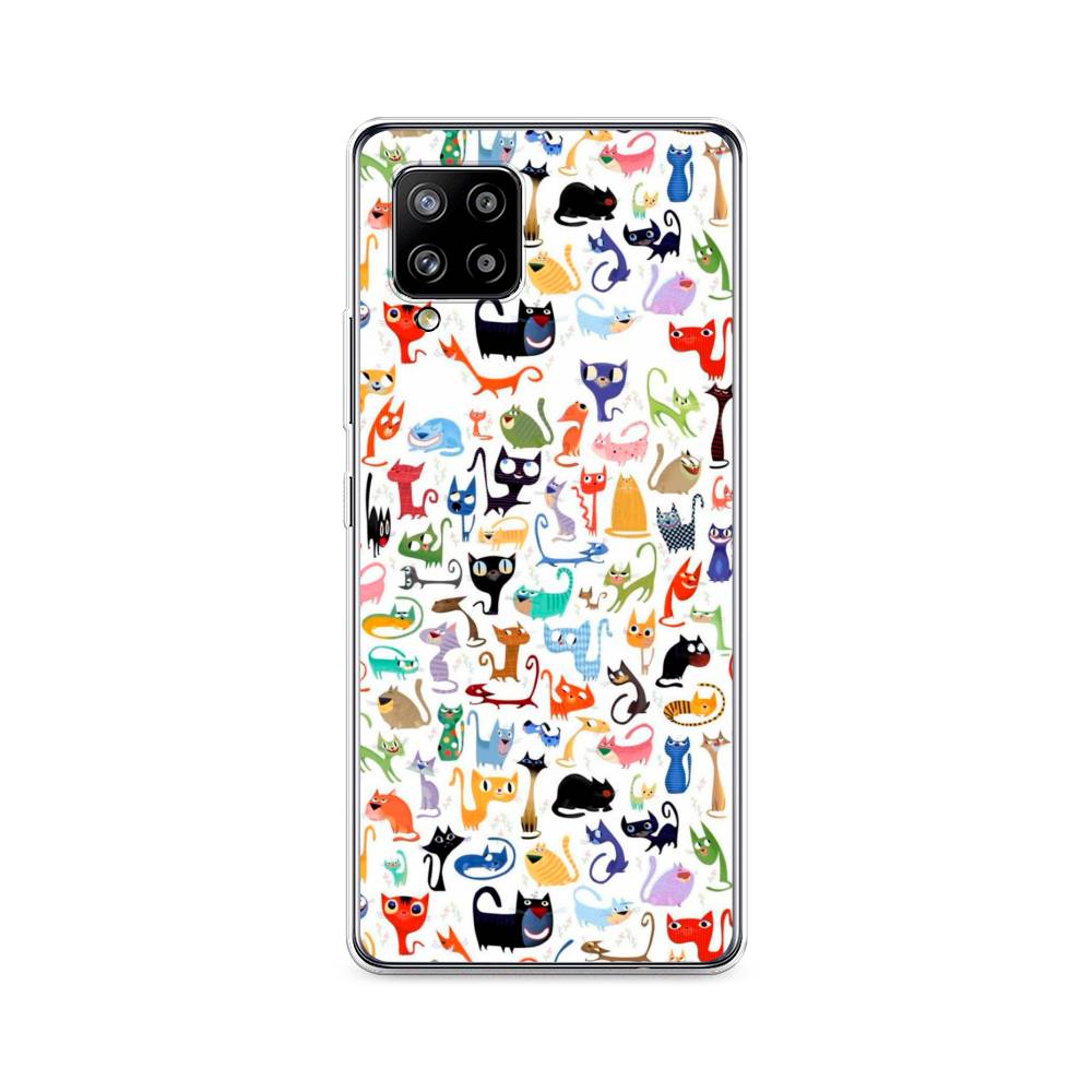 

Чехол на Samsung Galaxy A42 "Цветные коты", Разноцветный, 2101750-1