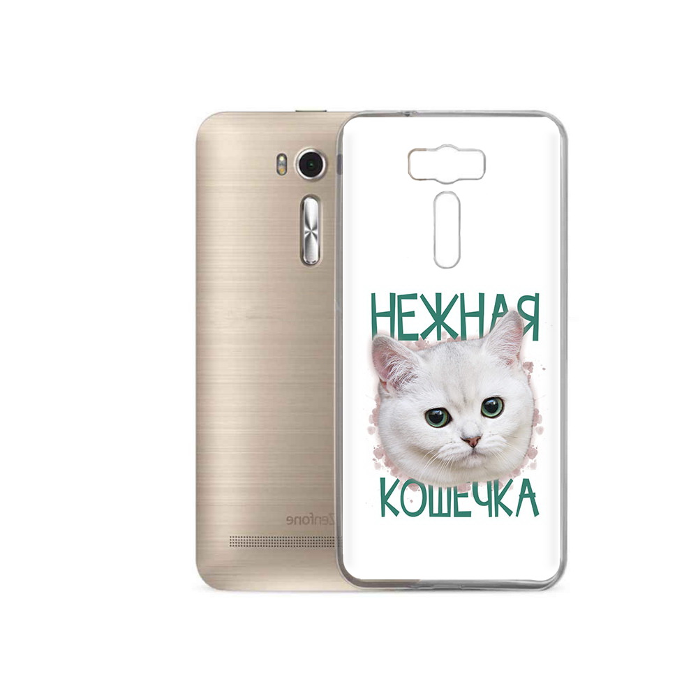 

Чехол MyPads Tocco для Asus ZenFone 2 Laser (ZE500KL) нежная кошечка, Прозрачный, Tocco