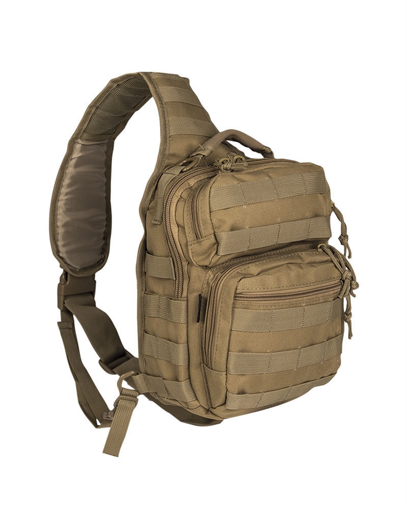 Рюкзак однолямочный Mil-Tec ONE STRAP ASSAULT PACK SM песочный 8 л