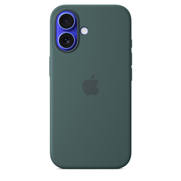 

Чехол Apple Silicone Case with MagSafe для iPhone 16 Lake Green (MYY83), Зеленый, Silicone Case with MagSafe