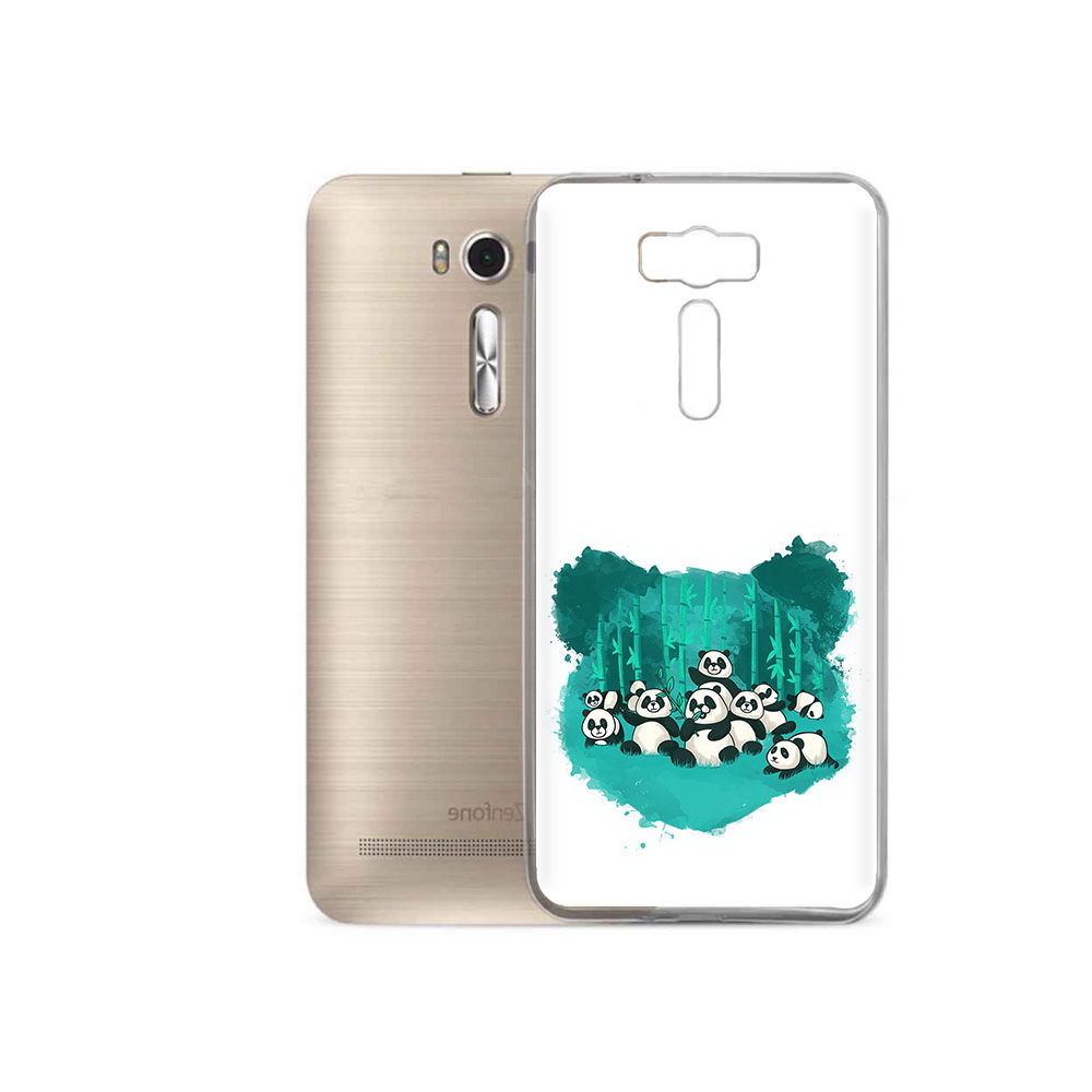 

Чехол MyPads Tocco для Asus ZenFone 2 Laser (ZE500KL) нарисованные панды, Прозрачный, Tocco