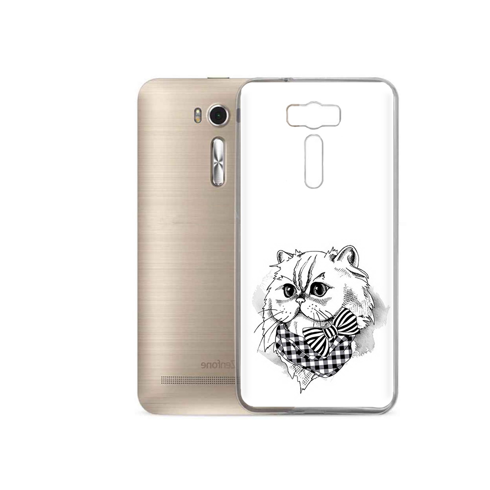 

Чехол MyPads Tocco для Asus ZenFone 2 Laser (ZE500KL) нарисованная красивая кошечка, Прозрачный, Tocco