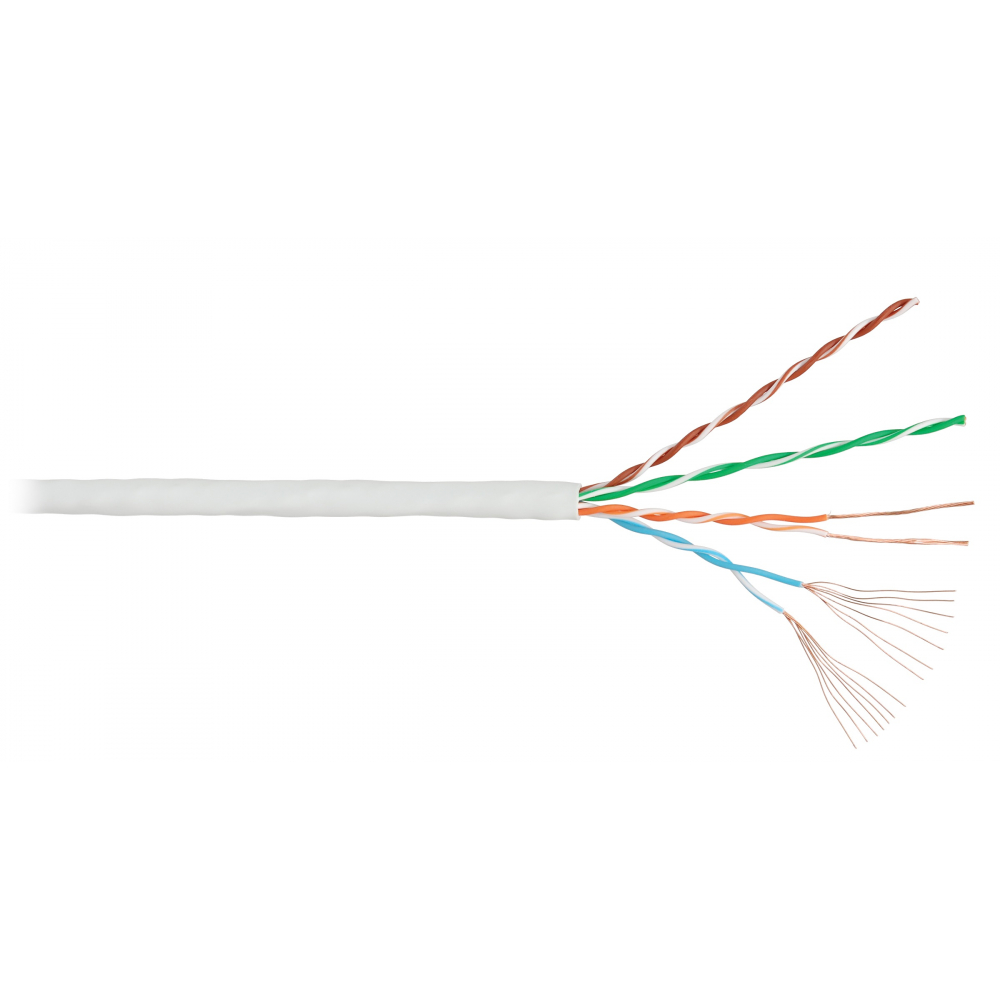 NIKOMAX Кабель U/UTP 4 пары, Кат.5e, многожильный, медный, 7х0,192мм, светло-серый, 305м N