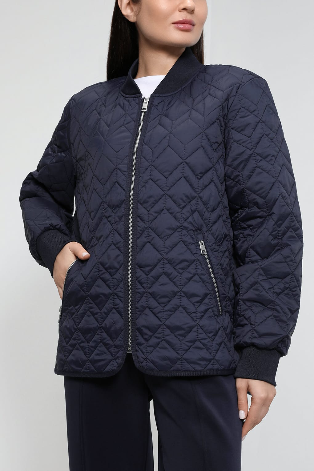 

Бомбер женский Esprit Collection 013EO1G330 синий S, 013EO1G330