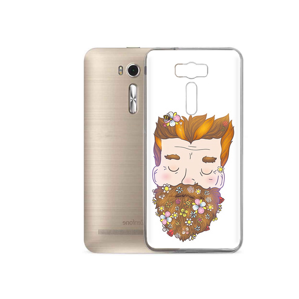 

Чехол MyPads Tocco для Asus ZenFone 2 Laser (ZE500KL) мужчина с цветами в бороде, Прозрачный, Tocco
