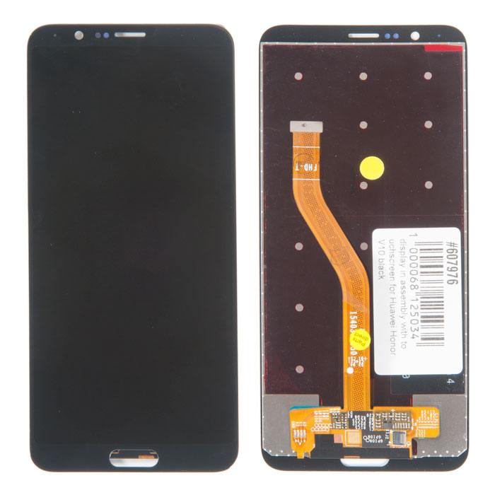 

Дисплей в сборе с тачскрином для Huawei Honor V10, чёрный, PD-607976