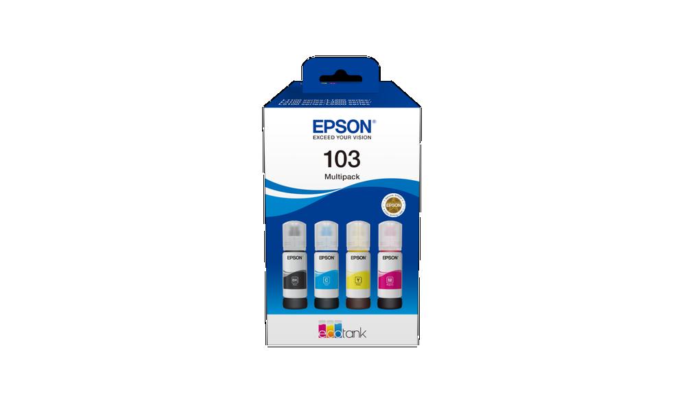 

Тонер для лазерного принтера Epson C13T00S64A голубой,желтый,пурпурный,черный оригинальный, 103 MULTIPACK (C13T00S64A)