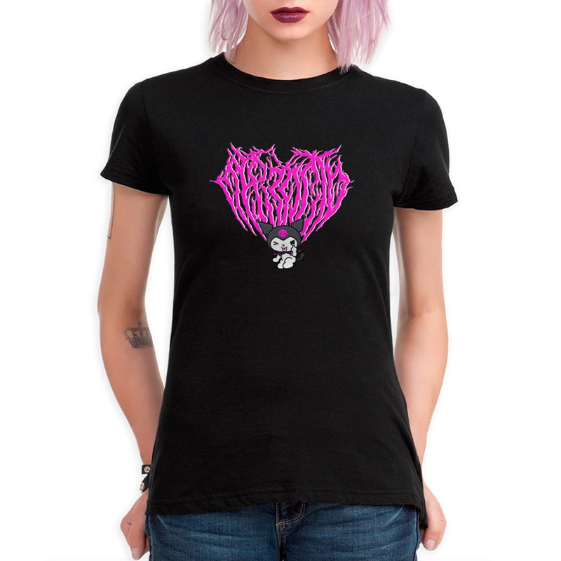 

Футболка женская Dream Shirts Kuromi Хелло Китти Куроми 1 черная 2XL, Kuromi Хелло Китти Куроми 1