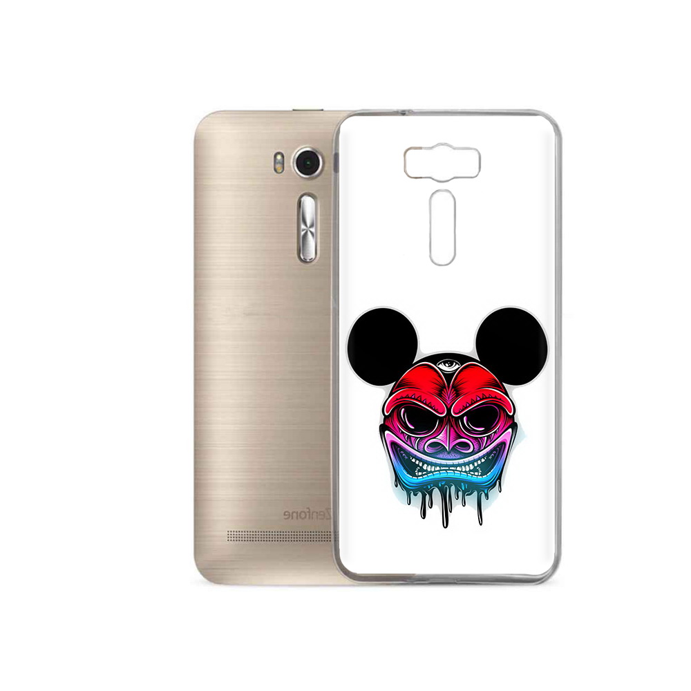 

Чехол MyPads Tocco для Asus ZenFone 2 Laser (ZE500KL) микки в маске, Прозрачный, Tocco