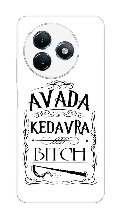 

Чехол на Itel S24 "Avada kedavra bitch", Белый;серый;черный, 3202050-1