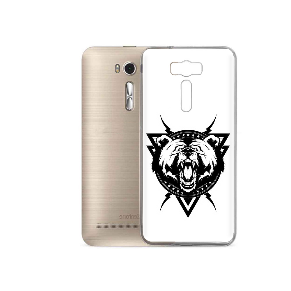 

Чехол MyPads Tocco для Asus ZenFone 2 Laser (ZE500KL) медведь в треугольнике, Прозрачный, Tocco