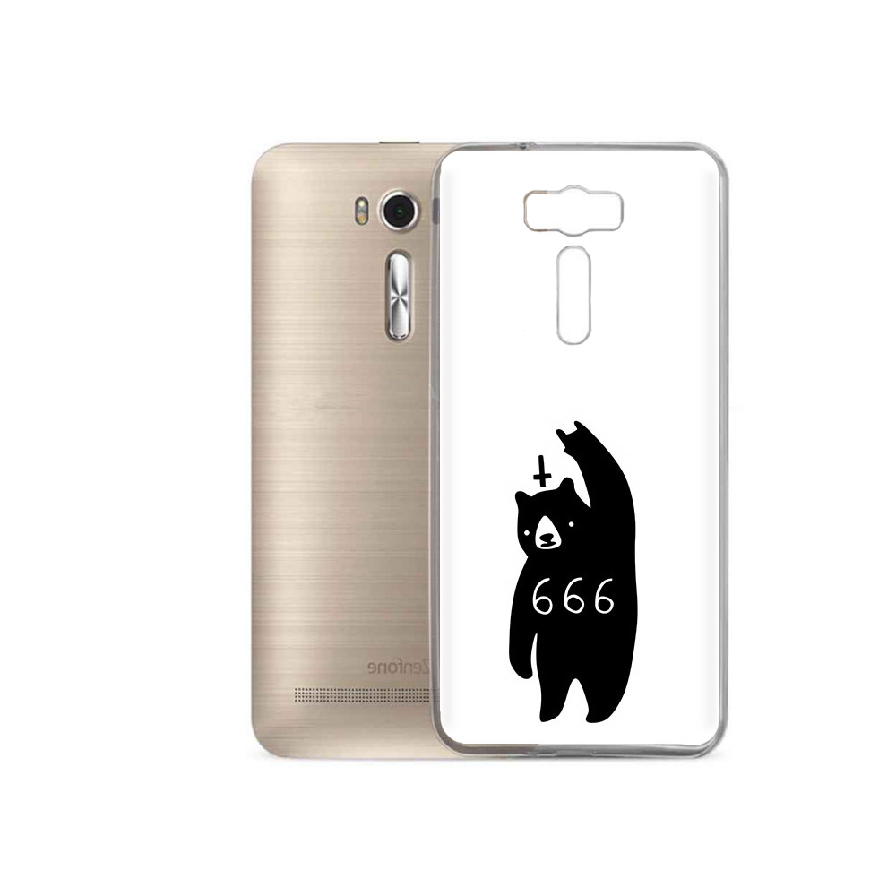 

Чехол MyPads Tocco для Asus ZenFone 2 Laser (ZE500KL) медведь 666, Прозрачный, Tocco