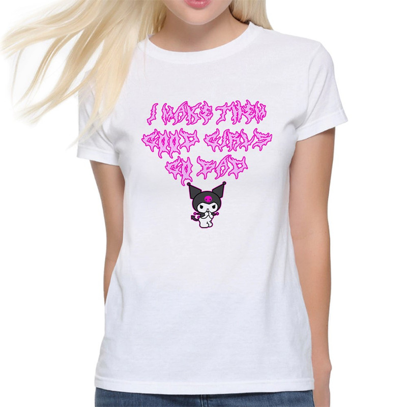 

Футболка женская Dream Shirts Hello Kitty Куроми 1 белая 3XL, Hello Kitty Куроми 1