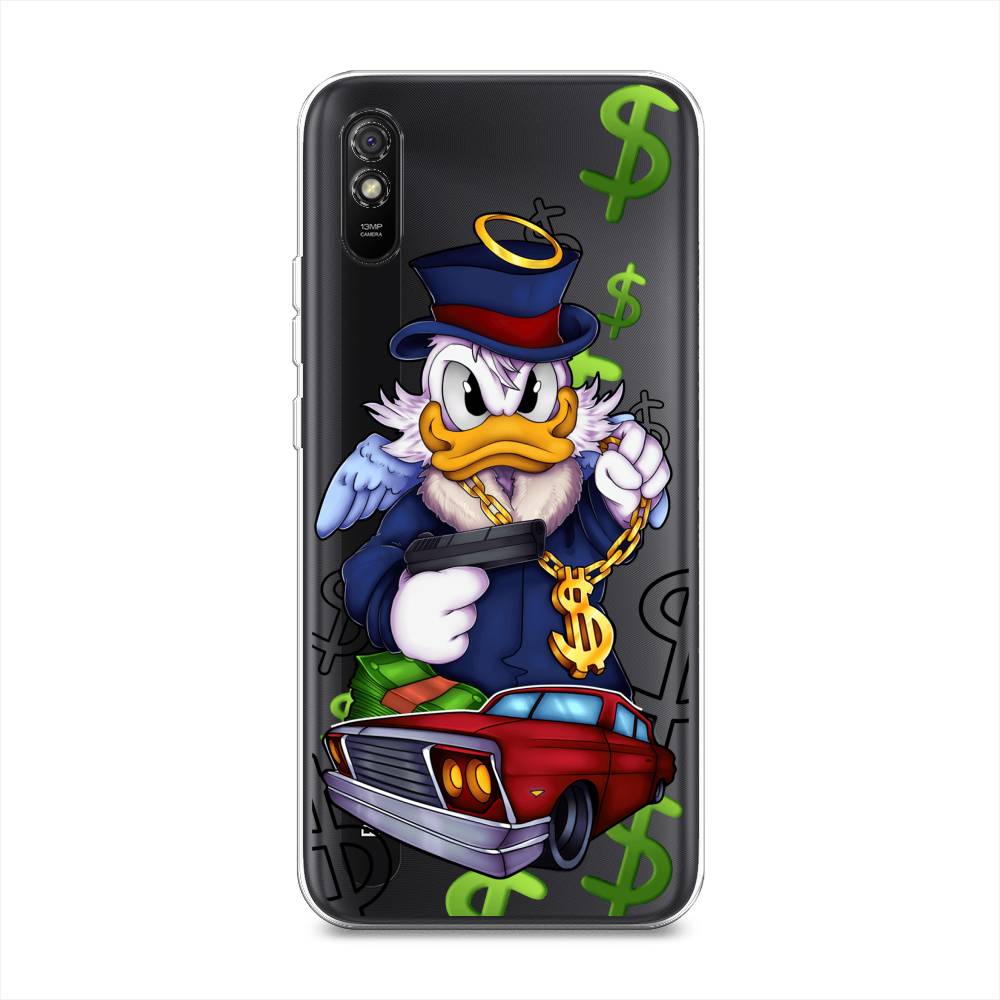 

Чехол на Xiaomi Redmi 9A "Scrooge McDuck with a Gold Chain", Красный;синий;белый, 38950-6