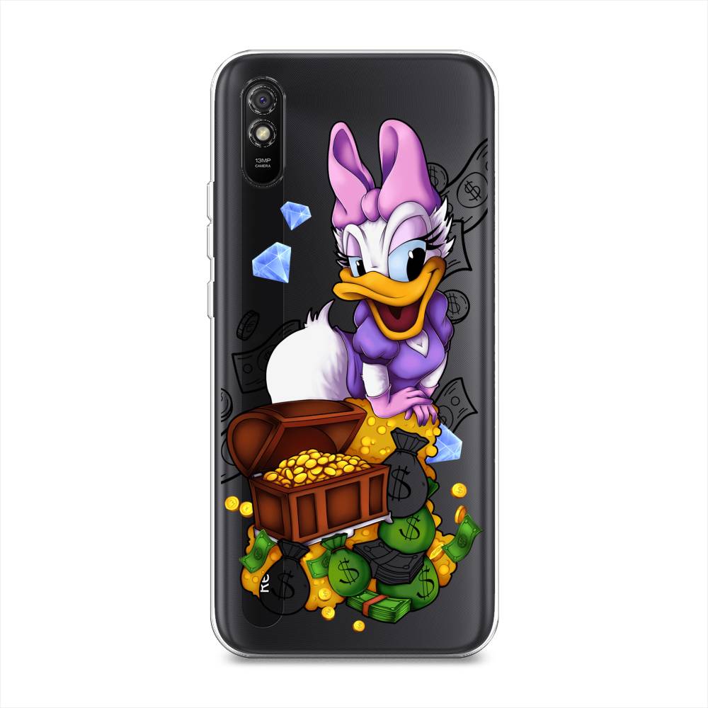 

Чехол на Xiaomi Redmi 9A "Rich Daisy Duck", Коричневый;белый;фиолетовый, 38950-6