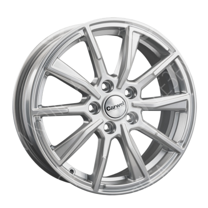 

Диск Литой R16 6.5J 5X114.3/60.1 Et45 Carwel Лабаз Gr 00109478, Серебристый