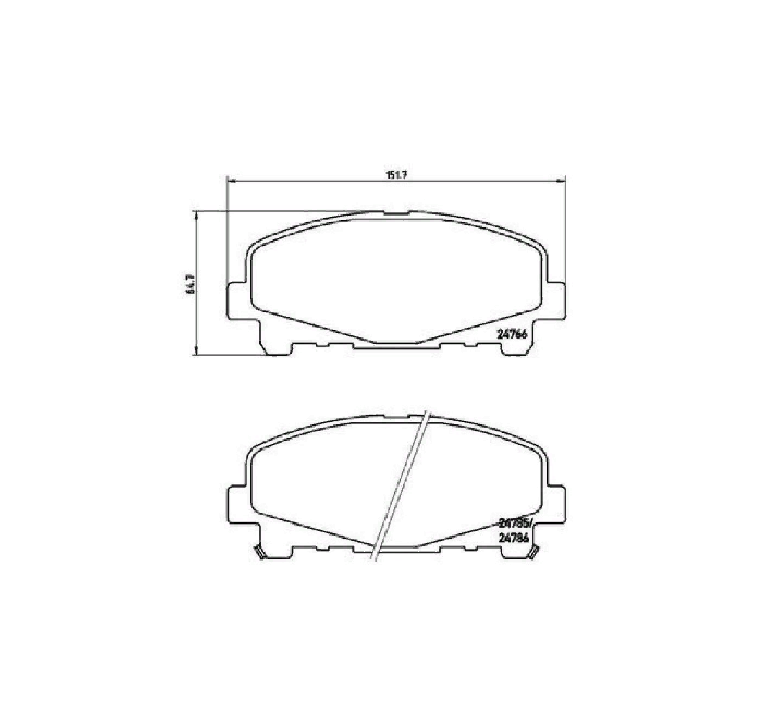 

Тормозные колодки дисковые передние для Honda Accord VIII, IX 08- кросс-номер: TRW GDB3477