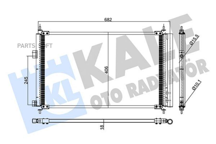 Радиатор Кондиционера Toyota Previa Iii/ Rav 4 Iii KALE 390000 100056252971