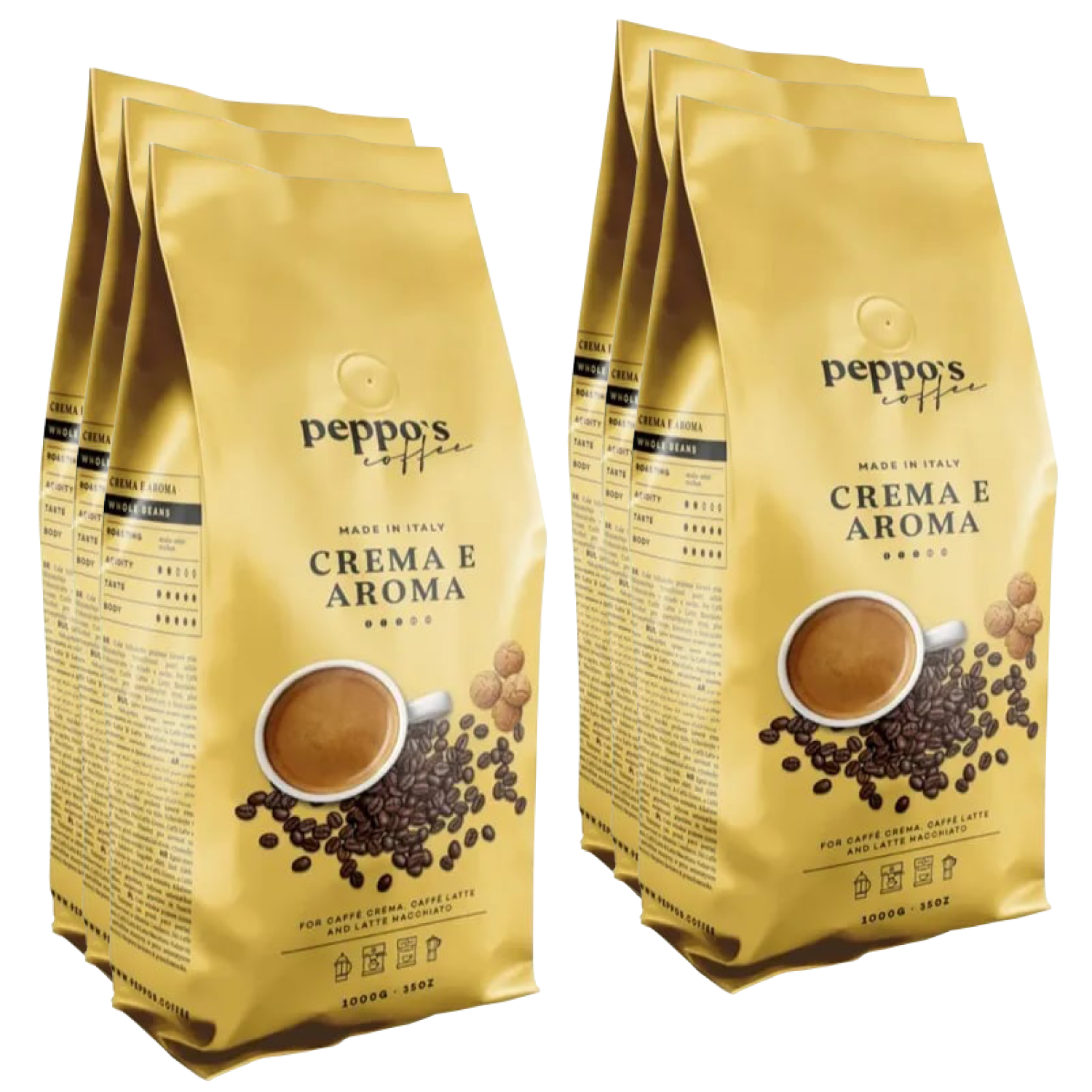 Кофе в зернах Peppo's Crema e Aroma, 6 кг