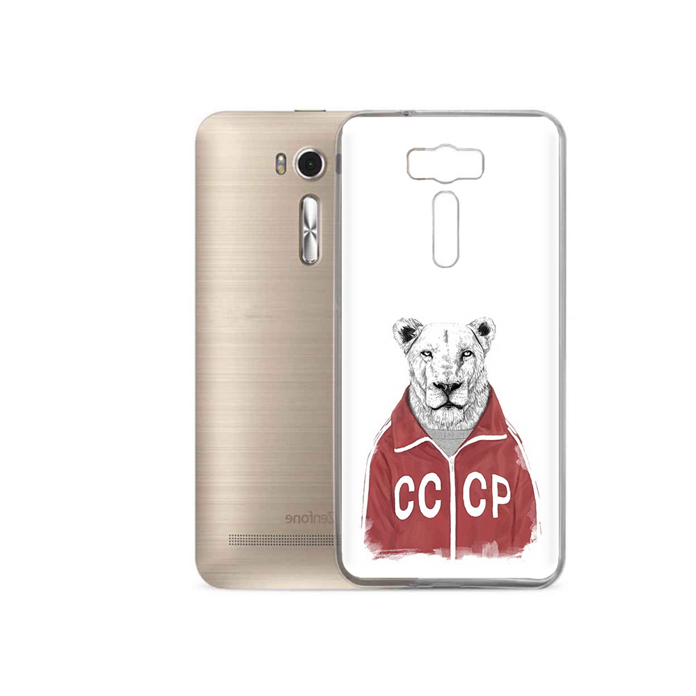 

Чехол MyPads Tocco для Asus ZenFone 2 Laser (ZE500KL) львица ссср, Прозрачный, Tocco