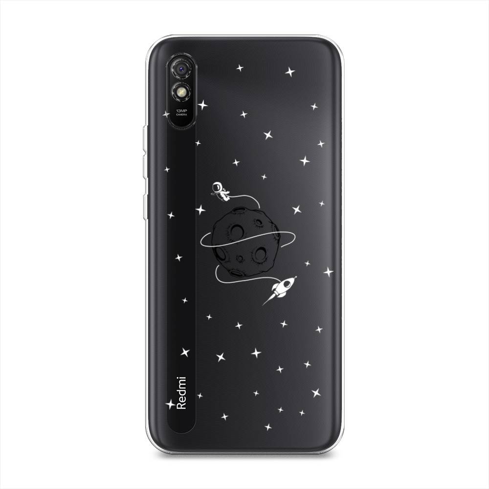 

Чехол на Xiaomi Redmi 9A "Полет вокруг луны", Белый;серый;черный, 38950-2