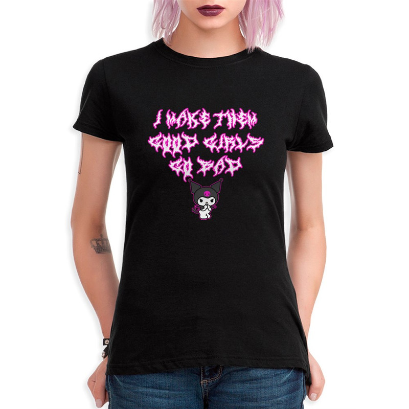 

Футболка женская Dream Shirts Hello Kitty Куроми 1 черная M, Hello Kitty Куроми 1