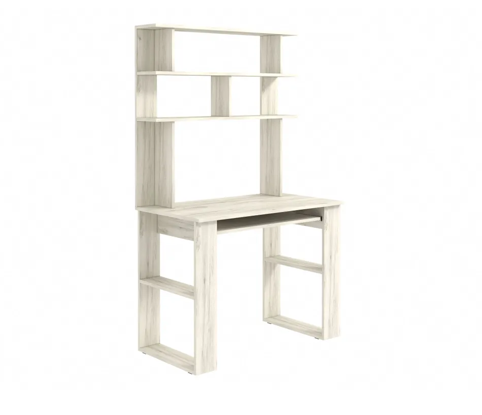 Компьютерный стол BONMEBEL Смарт тип 2 Дуб крафт белый 100x55x1696 см 9503₽