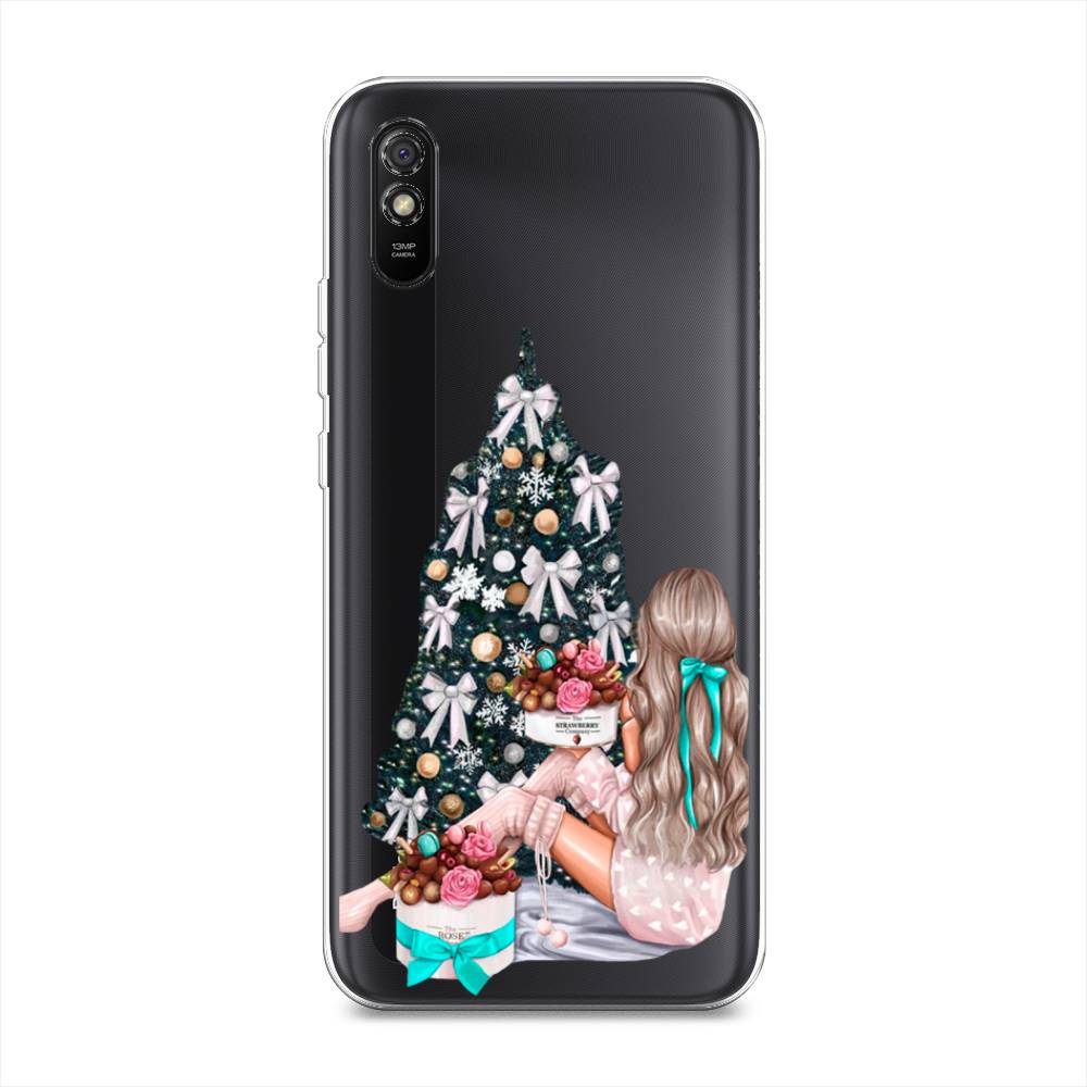 

Чехол для Xiaomi Redmi 9A "New Year", Зеленый;бежевый;голубой, 38950-5