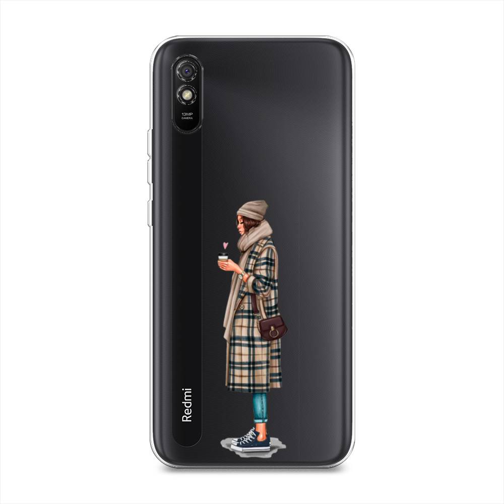 

Чехол для Xiaomi Redmi 9A "Утренний кофе", Коричневый;бежевый, 38950-6