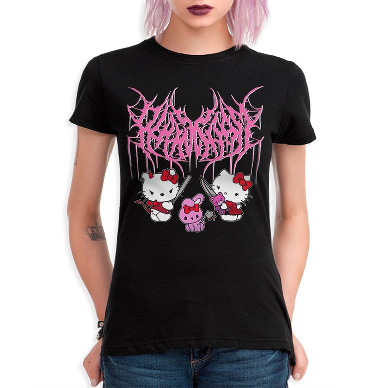 

Футболка женская Dream Shirts Hello Kitty Китти 1 черная XL, Hello Kitty Китти 1