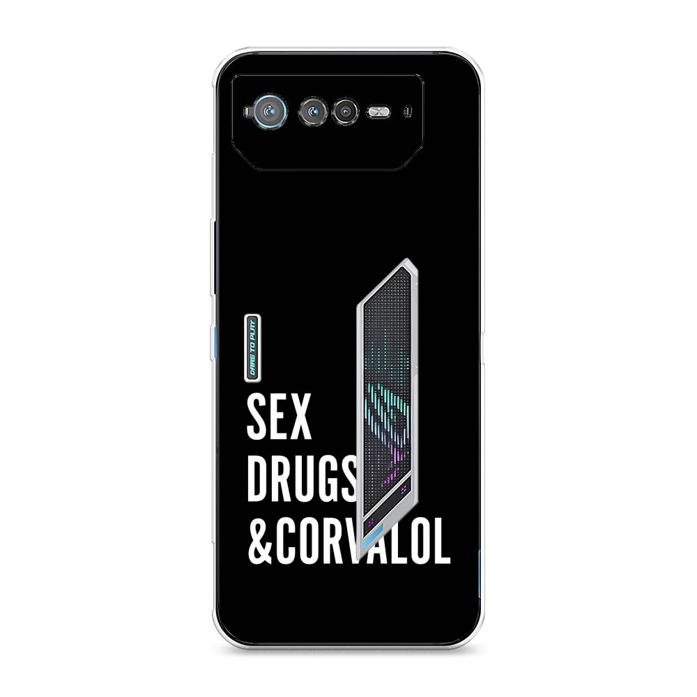 

Чехол для Asus ROG Phone 6 "Corvalol", Черный;серый;белый, 44650-6