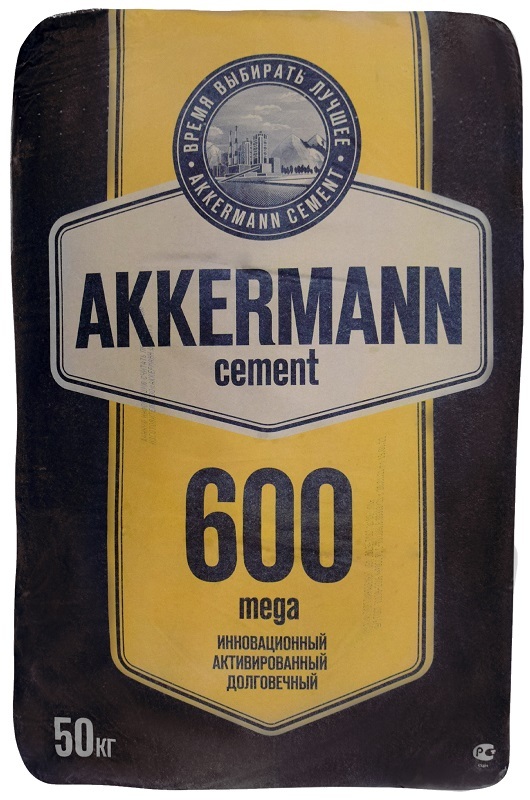 

Цемент универсальный Akkermann 600 Mega 50 кг, Серый
