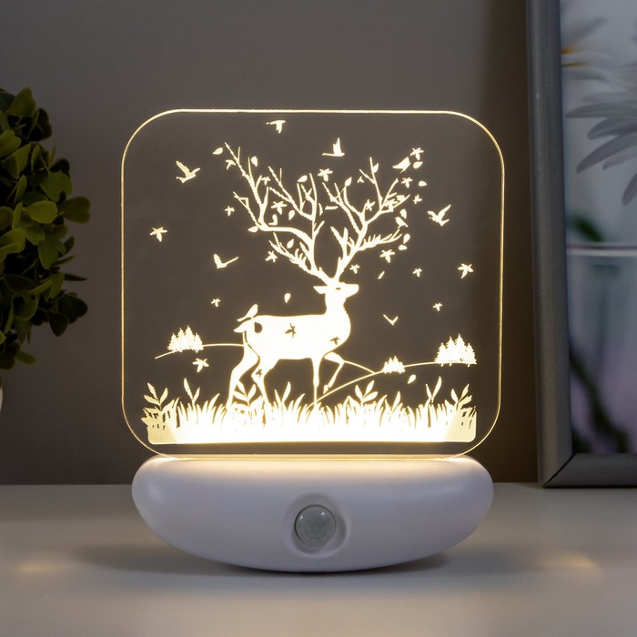 

Ночник Олень LED 3Вт USB АКБ белый 12х14,5 см