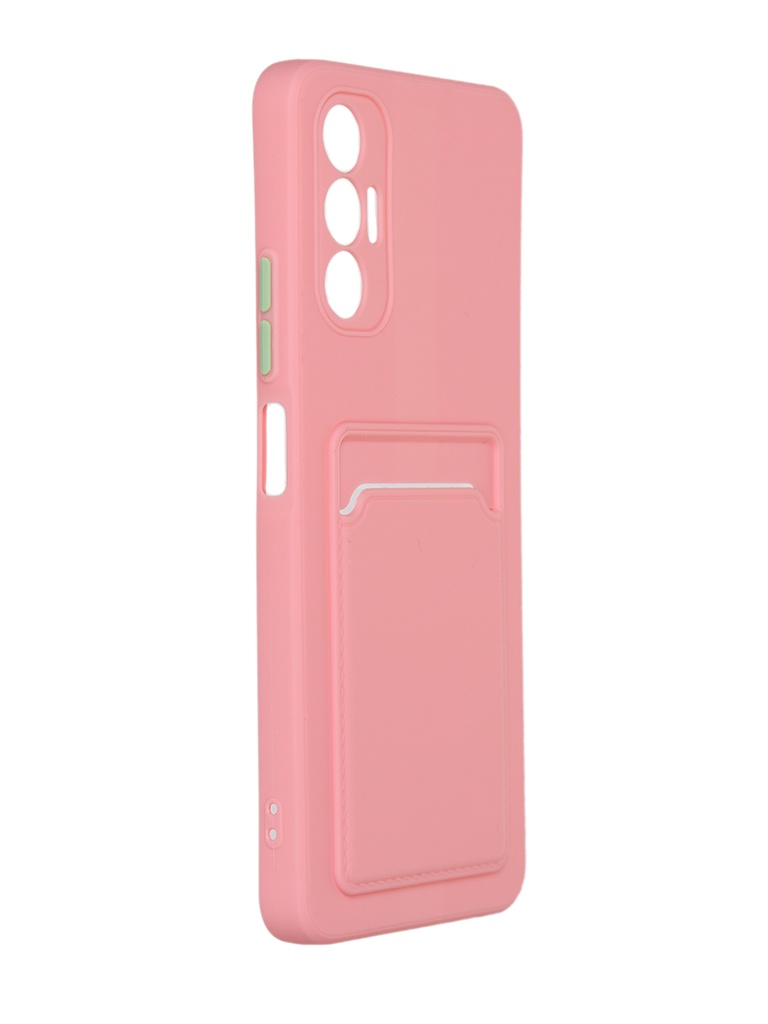 фото Чехол neypo для tecno pova 3 poket matte silicone pink npm55781