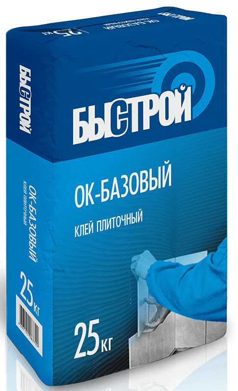 

Клей для плитки Быстрой Базовый ОК 25 кг, Серый