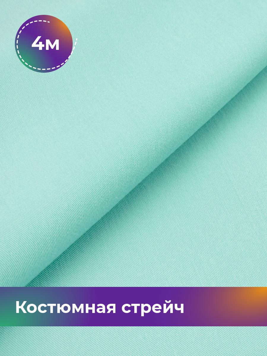 

Ткань Костюмная стрейч Сутинг Shilla, отрез 4 м * 150 см, мятный 008, Бирюзовый, 17433998