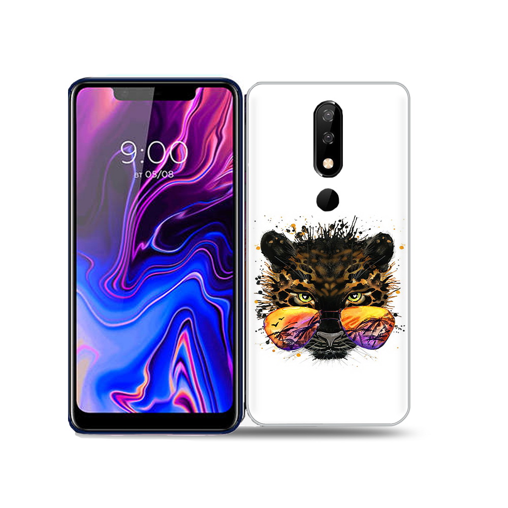

Чехол MyPads Tocco для BQ 5732L тропический леопард, Прозрачный, Tocco