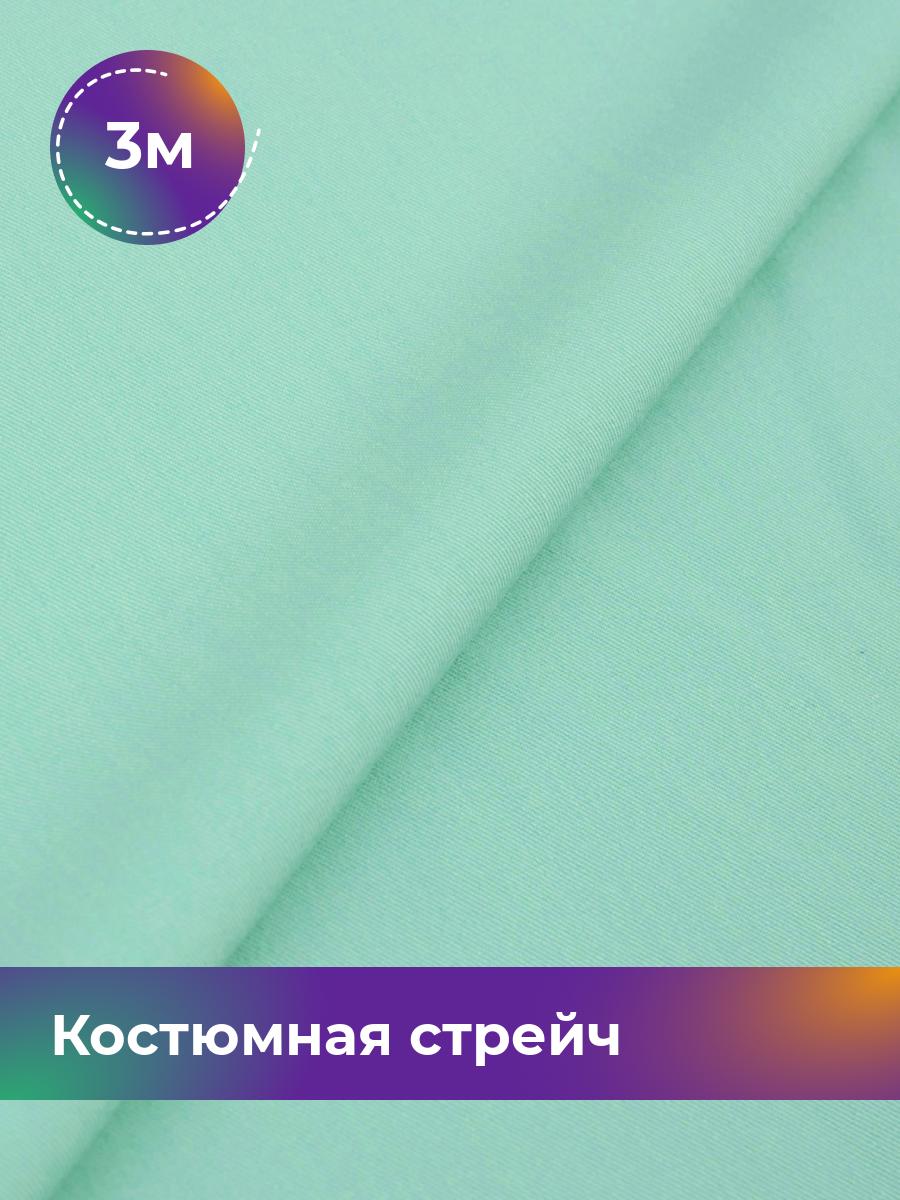 

Ткань Костюмная стрейч Сутинг Shilla, отрез 3 м * 150 см, мятный 021, Бирюзовый, 17433998