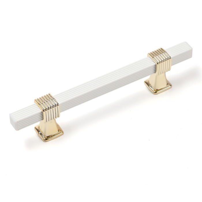 

Ручка скоба Cappio PK117 9906766, м/о 96 мм, белый/золото, Золотистый