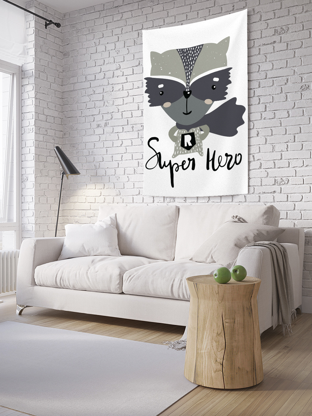 

Вертикальное фотопанно на стену JoyArty Супер герой 100x150 см, Супер герой