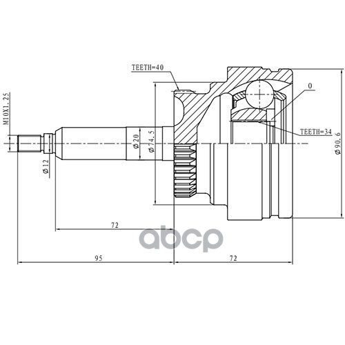 

Шрус Z88449R Zikmar
