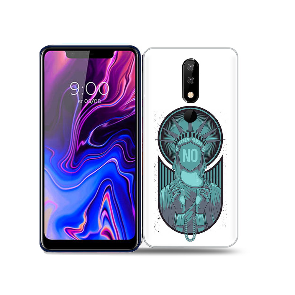

Чехол MyPads Tocco для BQ 5732L статуя свободы зеленый, Прозрачный, Tocco