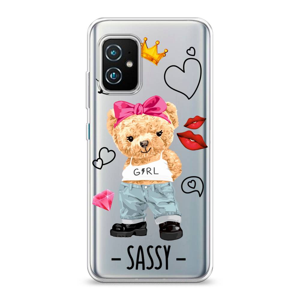 

Чехол на Asus ZenFone 8 "Sugar Mommy", Голубой;белый;розовый, 44450-6