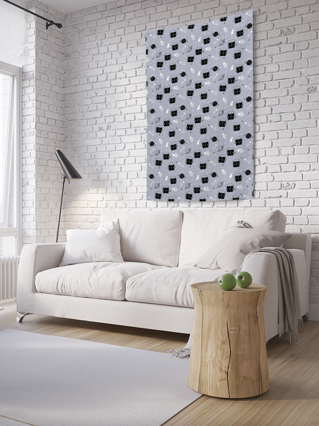 

Вертикальное фотопанно на стену JoyArty Кот-космонавт 100x150 см, Кот-космонавт