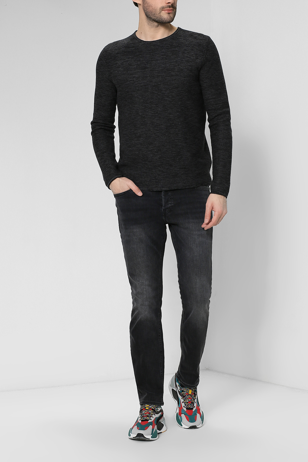 

Джемпер мужской Esprit Edc 998CC2I800 черный M, 998CC2I800